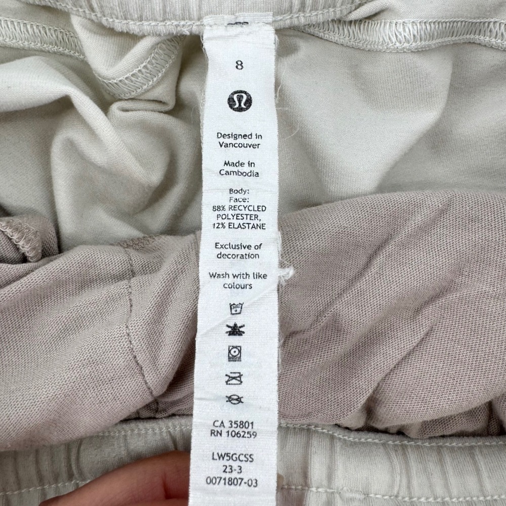 Lululemon Align Jogger 28 Bone Beige‎ High Rise Nulu Pants LW5GCSS Size 8 - Picture 4 of 5
